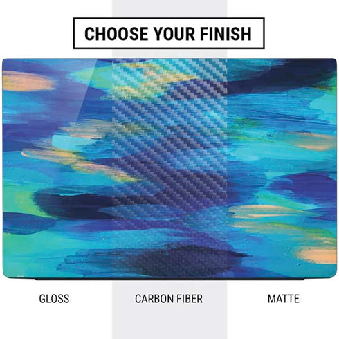 Etta Vee Ocean Blue Brush Stroke Dell Vostro Skin