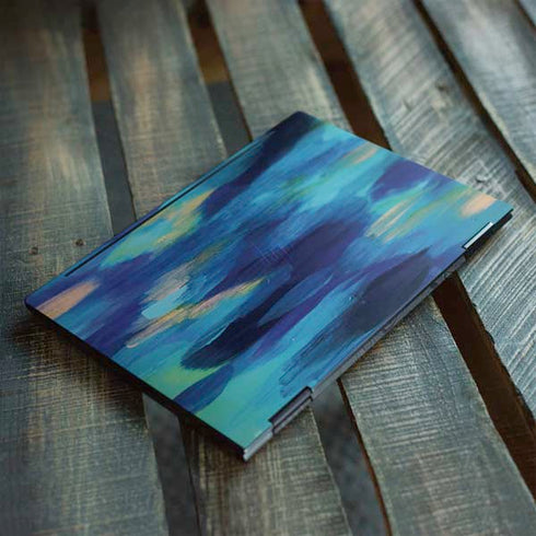 Etta Vee Ocean Blue Brush Stroke HP Envy Skin