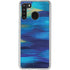 Etta Vee Ocean Blue Brush Stroke Galaxy A21 Clear Case