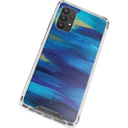 Etta Vee Ocean Blue Brush Stroke Galaxy A32 5G Clear Case
