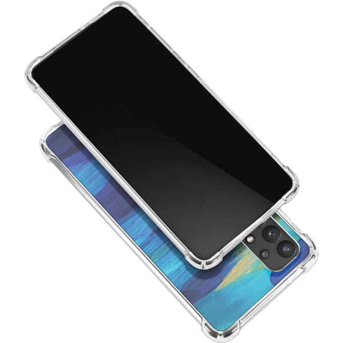 Etta Vee Ocean Blue Brush Stroke Galaxy A32 5G Clear Case