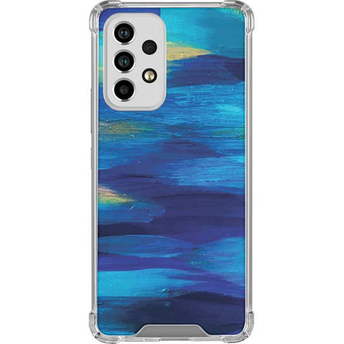 Etta Vee Ocean Blue Brush Stroke Galaxy A33 5G Clear Case