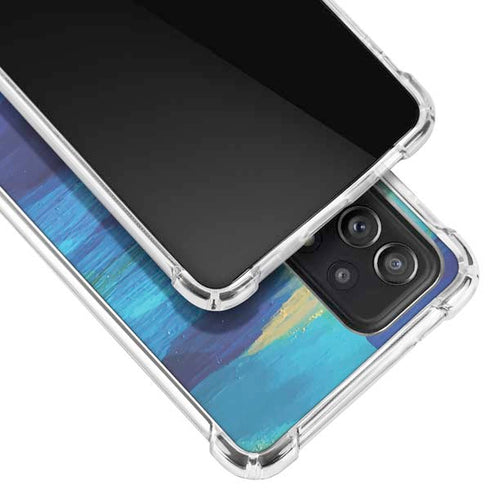 Etta Vee Ocean Blue Brush Stroke Galaxy A52 5G Clear Case