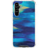 Ocean Blue Brush Stroke by Etta Vee Galaxy A54 5G Clear Case