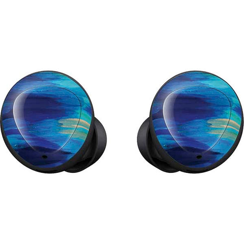 Etta Vee Ocean Blue Brush Stroke Galaxy Buds Skin