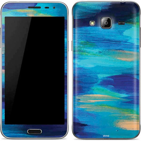 Etta Vee Ocean Blue Brush Stroke Galaxy J3 Skin