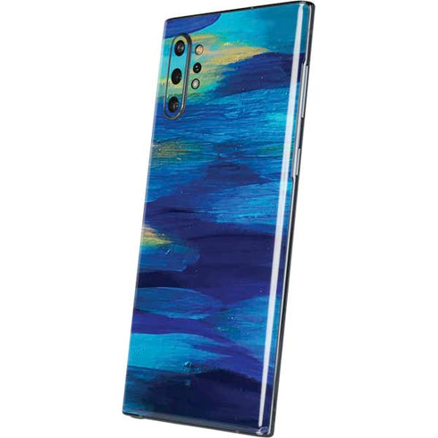 Etta Vee Ocean Blue Brush Stroke Galaxy Note 10 Plus Skin