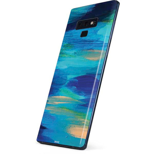 Etta Vee Ocean Blue Brush Stroke Galaxy Note 9 Skin