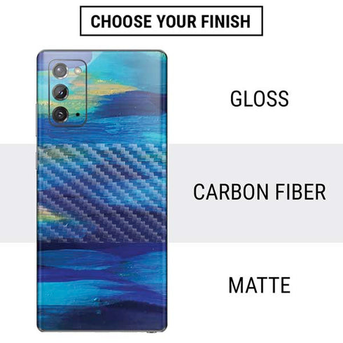 Etta Vee Ocean Blue Brush Stroke Galaxy Note20 5G Skin