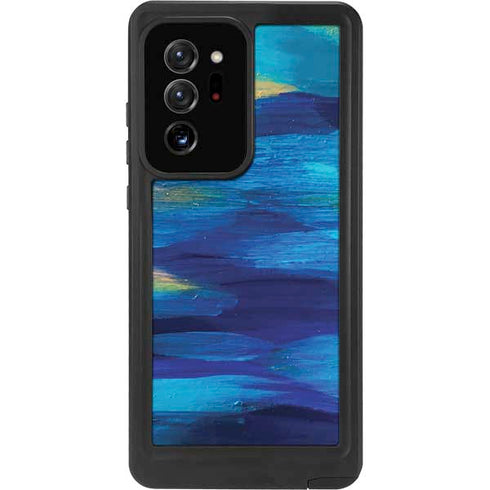Etta Vee Ocean Blue Brush Stroke Galaxy Note20 Ultra 5G Waterproof Case