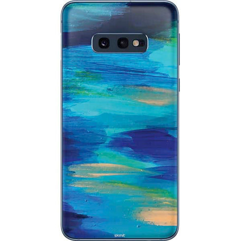 Etta Vee Ocean Blue Brush Stroke Galaxy S10e Skin