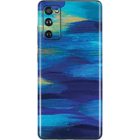 Etta Vee Ocean Blue Brush Stroke Galaxy S20 Fan Edition Skin