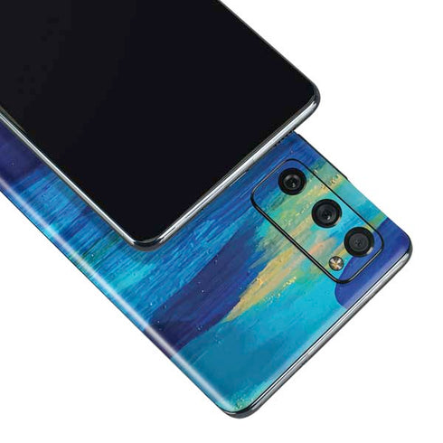 Etta Vee Ocean Blue Brush Stroke Galaxy S20 Fan Edition Skin