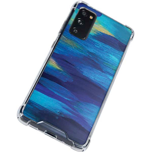 Etta Vee Ocean Blue Brush Stroke Galaxy S20 FE Clear Case