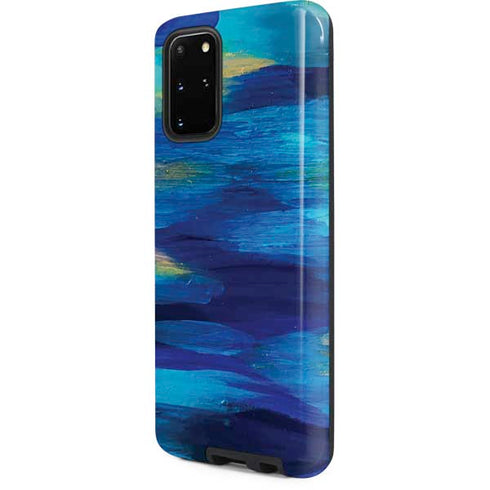 Etta Vee Ocean Blue Brush Stroke Galaxy S20 Plus Pro Case