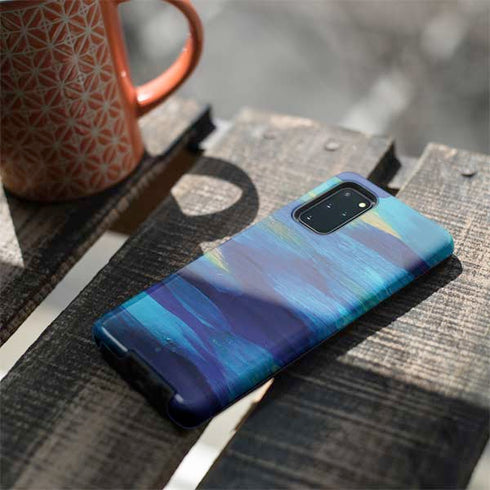 Etta Vee Ocean Blue Brush Stroke Galaxy S20 Plus Pro Case