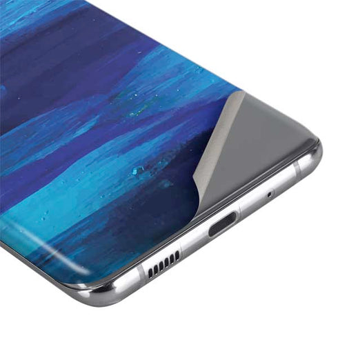 Etta Vee Ocean Blue Brush Stroke Galaxy S20 Plus Skin