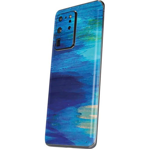 Etta Vee Ocean Blue Brush Stroke Galaxy S20 Ultra 5G Skin