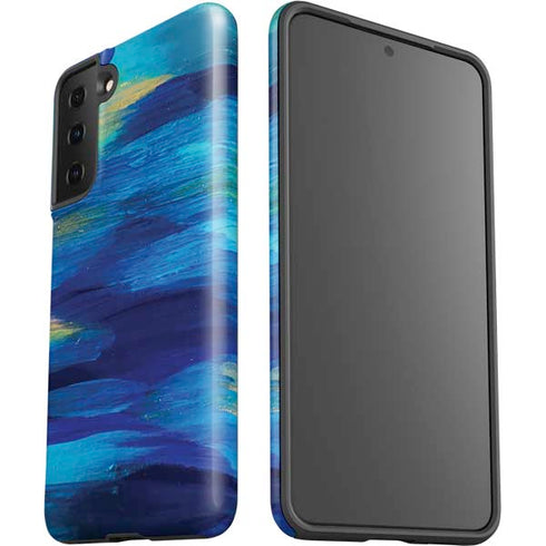 Etta Vee Ocean Blue Brush Stroke Galaxy S21 FE Pro Case