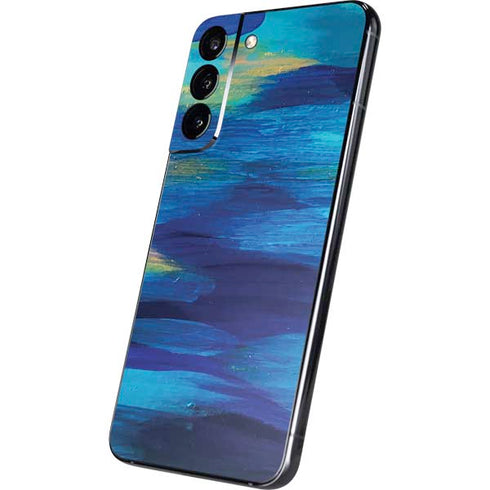 Etta Vee Ocean Blue Brush Stroke Galaxy S22 Plus Skin