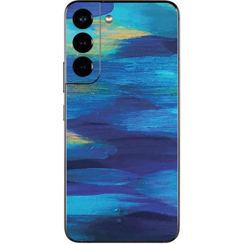 Etta Vee Ocean Blue Brush Stroke Galaxy S22 Skin