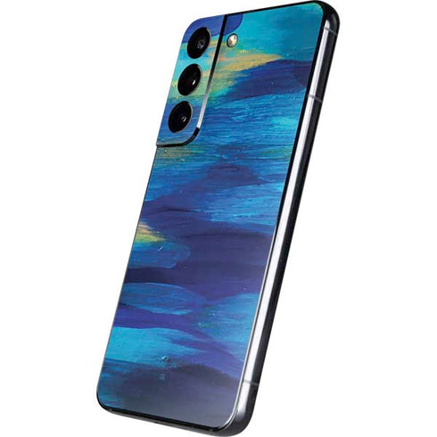 Etta Vee Ocean Blue Brush Stroke Galaxy S22 Skin