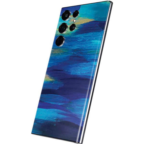Etta Vee Ocean Blue Brush Stroke Galaxy S22 Ultra Skin
