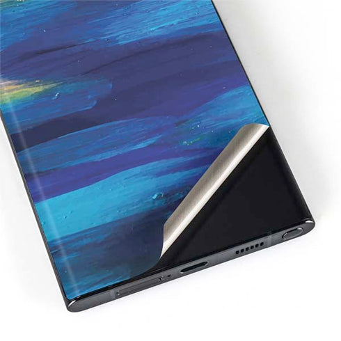 Etta Vee Ocean Blue Brush Stroke Galaxy S22 Ultra Skin