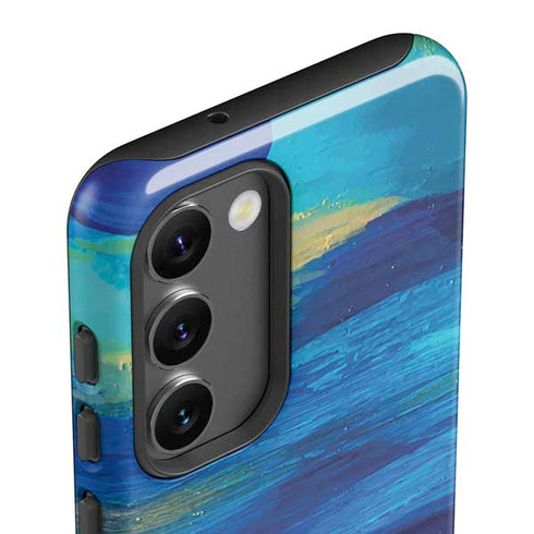 Etta Vee Ocean Blue Brush Stroke Galaxy S23 Plus Pro Case