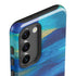 Etta Vee Ocean Blue Brush Stroke Galaxy S23 Plus Pro Case