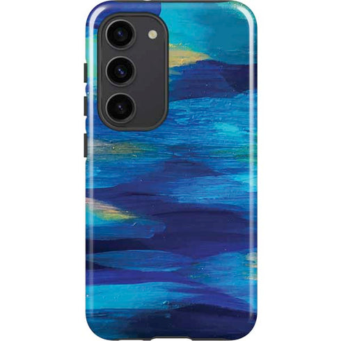 Etta Vee Ocean Blue Brush Stroke Galaxy S23 Pro Case