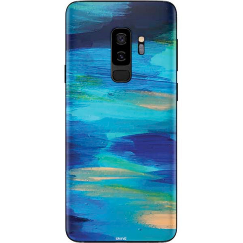 Etta Vee Ocean Blue Brush Stroke Galaxy S9 Plus Skin