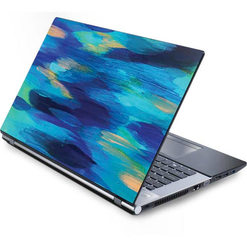 Etta Vee Ocean Blue Brush Stroke Generic Laptop Skin