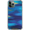 Ocean Blue Brush Stroke by Etta Vee iPhone 11 Pro Max Clear Case