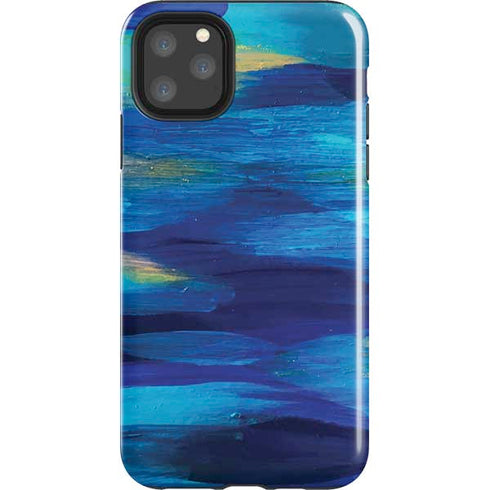 Etta Vee Ocean Blue Brush Stroke iPhone 11 Pro Max Impact Case