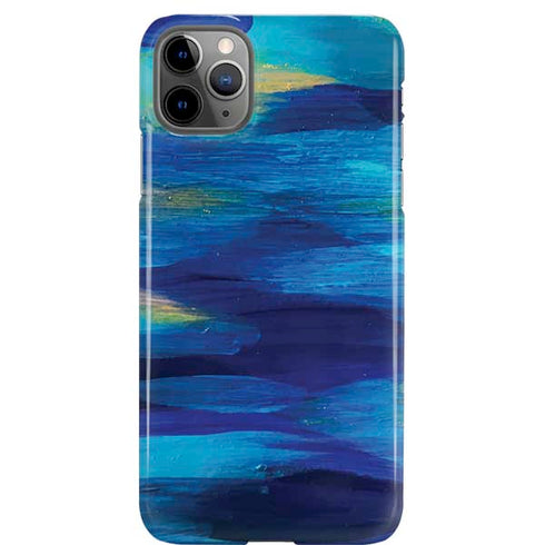 Etta Vee Ocean Blue Brush Stroke iPhone 11 Pro Max Lite Case