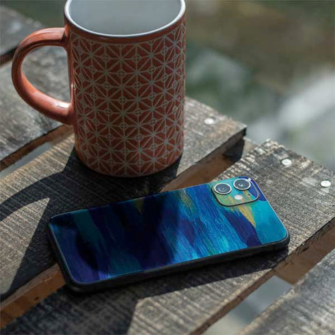 Etta Vee Ocean Blue Brush Stroke iPhone 11 Skin