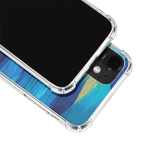 Etta Vee Ocean Blue Brush Stroke iPhone 12 Clear Case