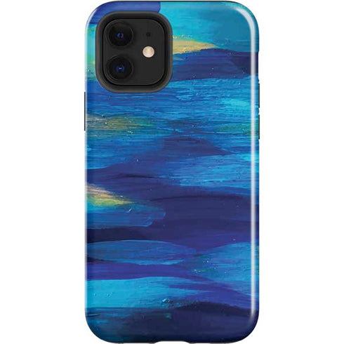 Etta Vee Ocean Blue Brush Stroke iPhone 12 Impact Case