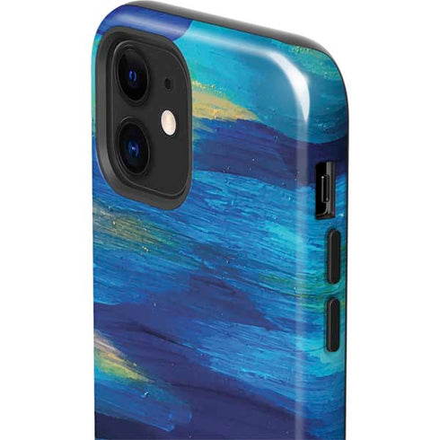 Etta Vee Ocean Blue Brush Stroke iPhone 12 Impact Case