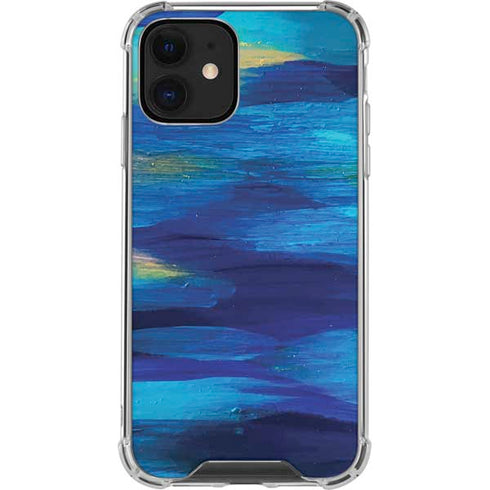 Etta Vee Ocean Blue Brush Stroke iPhone 12 Mini Clear Case