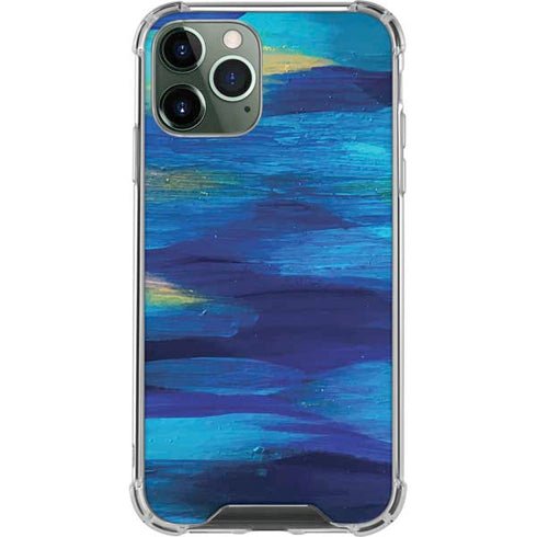 Etta Vee Ocean Blue Brush Stroke iPhone 12 Pro Max Clear Case
