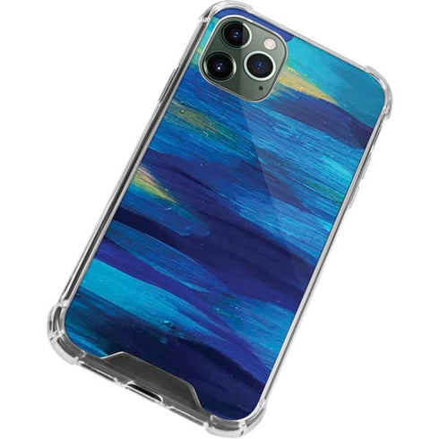 Etta Vee Ocean Blue Brush Stroke iPhone 12 Pro Max Clear Case