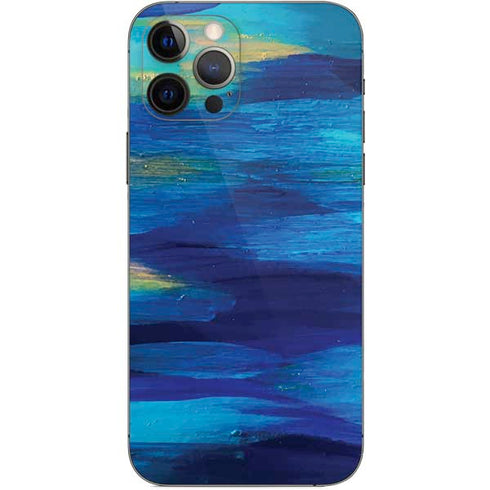 Etta Vee Ocean Blue Brush Stroke iPhone 12 Pro Skin