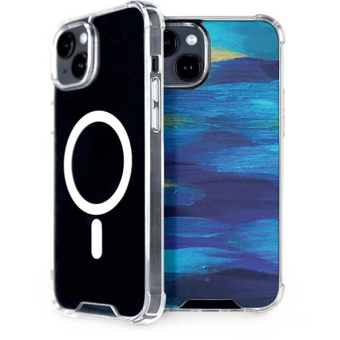 Etta Vee Ocean Blue Brush Stroke iPhone 13 MagSafe Case
