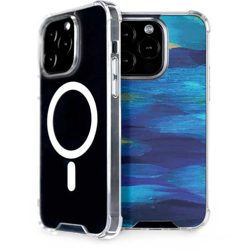 Etta Vee Ocean Blue Brush Stroke iPhone 13 Pro MagSafe Case