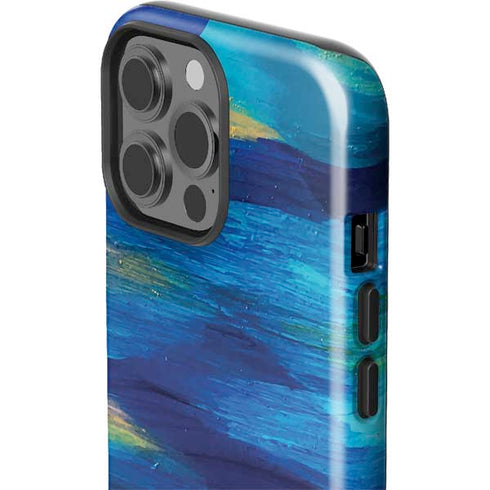 Etta Vee Ocean Blue Brush Stroke iPhone 13 Pro Max Impact Case