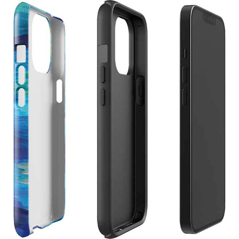 Etta Vee Ocean Blue Brush Stroke iPhone 13 Pro Max Impact Case