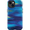 Ocean Blue Brush Stroke by Etta Vee iPhone 15 Plus Impact Case