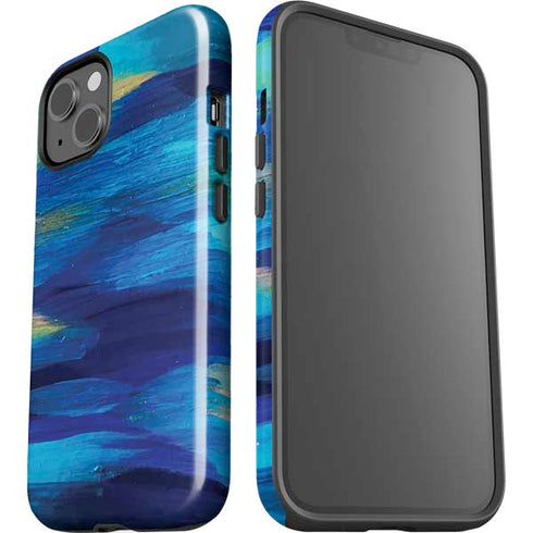 Etta Vee Ocean Blue Brush Stroke iPhone 14 Impact Case